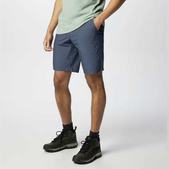 Columbia Men's Soft Cotton Effortless Regular Fit Blue Gray Chino Shorts 40W 8L - Picture 14 of 15